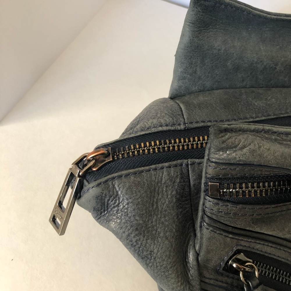 Botkier Navy Blue Medium Trigger Satchel - Picture 5 of 7